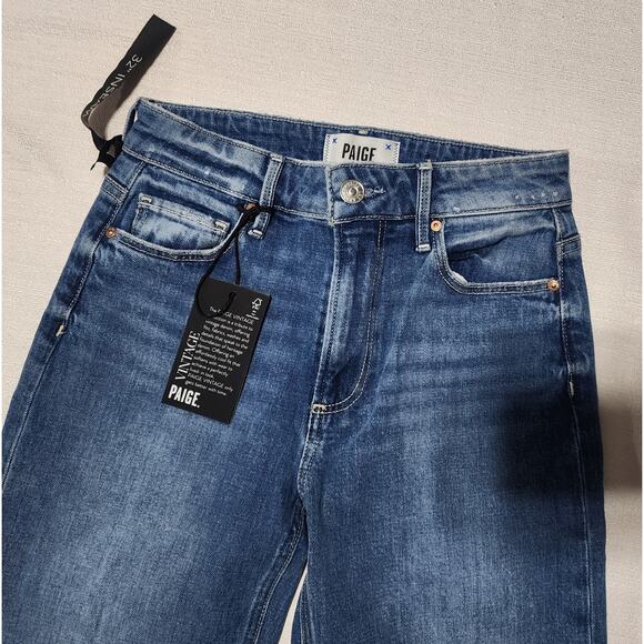 Paige Granada destructed straight leg jeans W23 L39'' women's - Picture 6 of 6